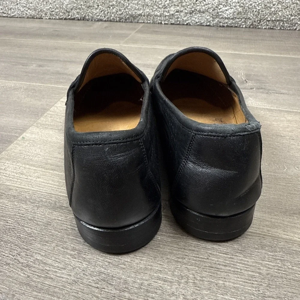 Allen Edmonds Urbino Black Leather Tassel Loafers Mens 10 B Made in Italy 49190